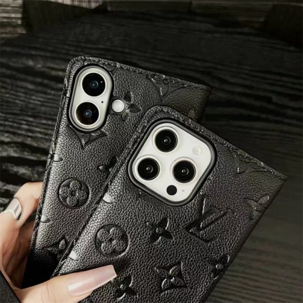 スマホケース 手帳 型 ルイ ヴィトン iphone16pro/16promax ケース レザー ブランド iphone ケース ハイ ブランド ビジネス 携帯 ケース iphone15/14 ケース 手帳 型 ヴィトン 風 - 画像 (9)