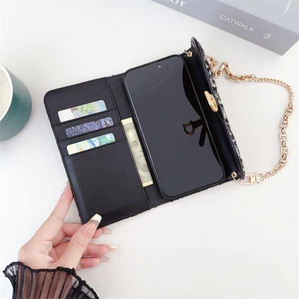 dior スマホケース 手帳型 ショルダーストラップ 16/iphone16pro ケース ディオール iphone15/14/13ケース ブランド コピー iphone ケース 手帳型 可愛い iphoneケース ブランド レディース ストラップ カードケース付き - 画像 (11)