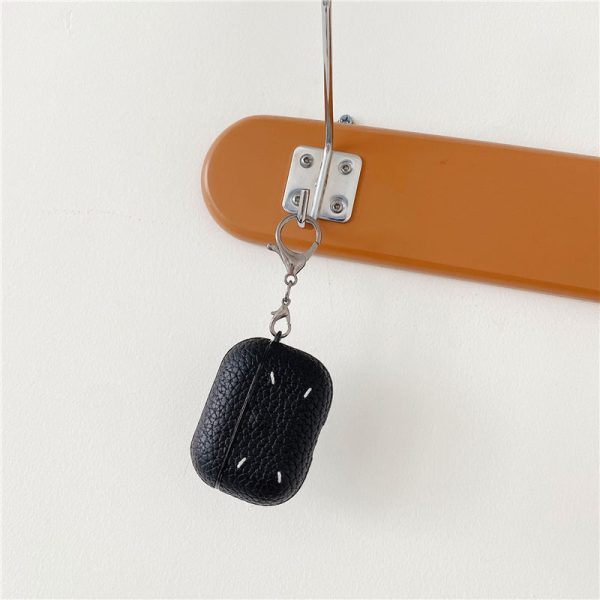 airpods pro ケース ハイ ブランド 安い マルジェラ風 airpods4ケース シンプル レザー 黒 イヤホンカバー エアー ポッズ プロ 充電 エア ポッツ ケース 韓国 男女兼用 - 画像 (9)