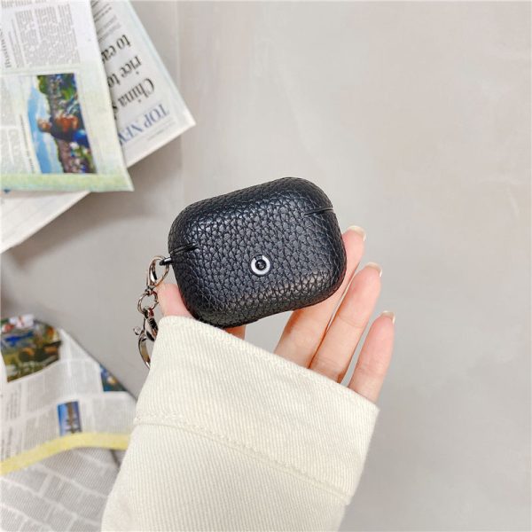 airpods pro ケース ハイ ブランド 安い マルジェラ風 airpods4ケース シンプル レザー 黒 イヤホンカバー エアー ポッズ プロ 充電 エア ポッツ ケース 韓国 男女兼用 - 画像 (7)