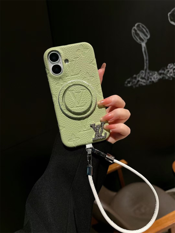 ルイヴィトン iphone16ケース ブランド magsafe ギャラクシー ケース galaxy S25U ヴィトン ストラップ付き iphoneケース14/13 スマホカバー スタンド 人気 女子 - 画像 (4)