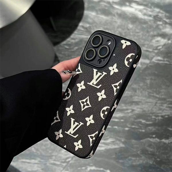 ルイ ヴィトン スマホケース おすすめ エンボス vuitton 風 iphone17 ケース iphone17pro ケース 新作レザー ブランド iphone16/15/14 ケース メンズ ハイ ブランド スマホケース 「カメラレンズフィルム付き」 - 画像 (2)