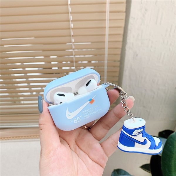 airpods pro1/2 ケース ナイキ エアーポッズケース nike airpods4 カバー カップル スポーツブランド チャーム付き airpods 3 ケース おしゃれ - 画像 (5)