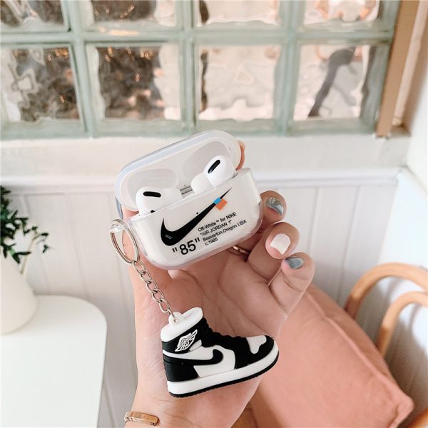 airpods pro1/2 ケース ナイキ エアーポッズケース nike airpods4 カバー カップル スポーツブランド チャーム付き airpods 3 ケース おしゃれ - 画像 (8)