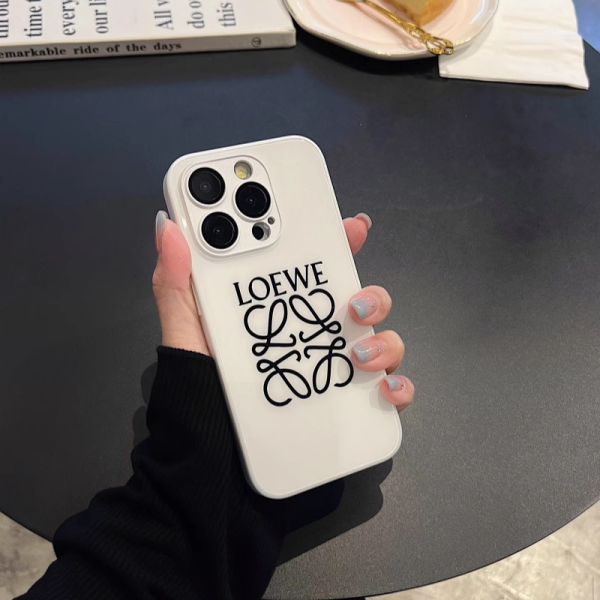 iphone16/16pro ケース ロエベ ハイブランド おしゃれ iphone ケース 強化ガラス スマホケース アイフォン15 おしゃれ iphone14プロ ケース メンズ カメラフィルム付き iphone13/12 ケース - 画像 (4)