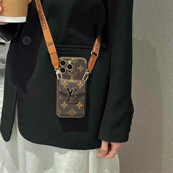 ヴィトン スマホ ショルダー ブランド お 手頃 ルイ ヴィトン ショルダー iphone17/17pro ケース gucci iphone16/16pro ケース カード 収納 おしゃれ グッチ スマホケース iphone15/14 - 画像 (4)