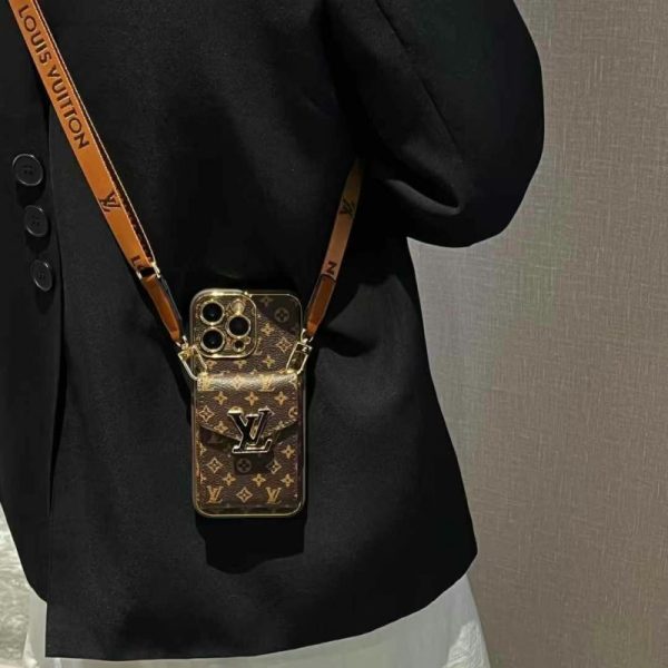 ヴィトン スマホ ショルダー ブランド お 手頃 ルイ ヴィトン ショルダー iphone17/17pro ケース gucci iphone16/16pro ケース カード 収納 おしゃれ グッチ スマホケース iphone15/14 - 画像 (3)