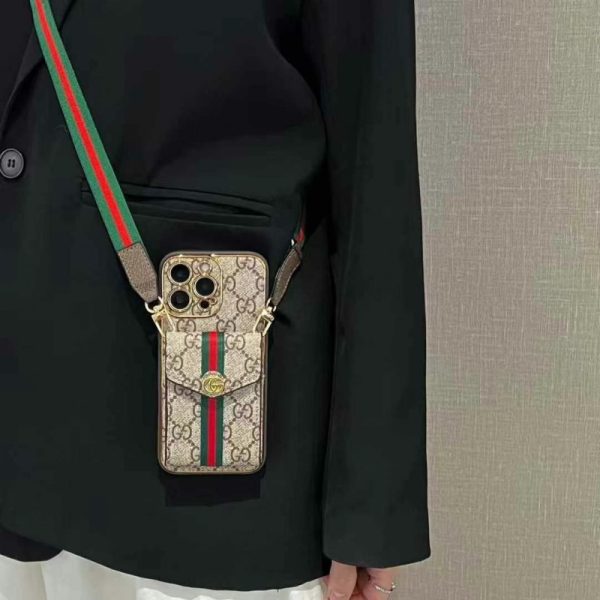 ヴィトン スマホ ショルダー ブランド お 手頃 ルイ ヴィトン ショルダー iphone17/17pro ケース gucci iphone16/16pro ケース カード 収納 おしゃれ グッチ スマホケース iphone15/14 - 画像 (2)