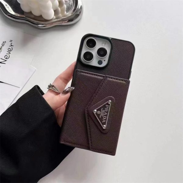 プラダ スマホケース カード 収納 prada アイフォン ケース iphone16/16pro ケース カード ケース 付き iphone15/15pro max ケース メンズ ブランド iphone se 第 2 世代 ケース ケース ハイ ブランド - 画像 (6)