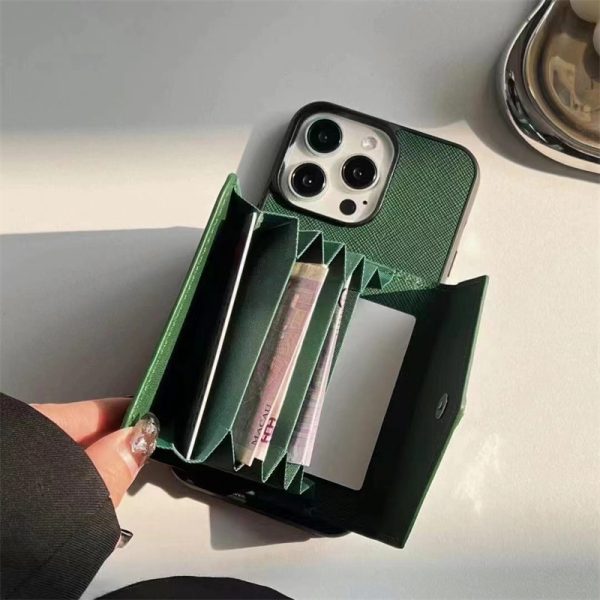 プラダ スマホケース カード 収納 prada アイフォン ケース iphone16/16pro ケース カード ケース 付き iphone15/15pro max ケース メンズ ブランド iphone se 第 2 世代 ケース ケース ハイ ブランド - 画像 (4)
