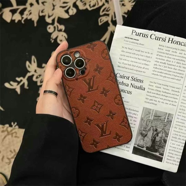 ルイ ヴィトン スマホケース エンボス vuitton 風 iphone17/16 ケース iphone16pro/15pro ケース レザー ブランド iphone15/14 ケース メンズ ハイ ブランド スマホケース ブランド 人気 - 画像 (4)