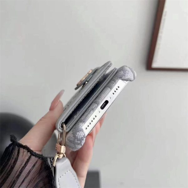 dior スマホ ショルダー ディオール オブリーク iPhone16/16pro ケース 肩掛け iphone15/14pro max ケース カード ケース 付き iphone13/12/11 ケース 斜めがけ ブランド 背面収納 - 画像 (9)