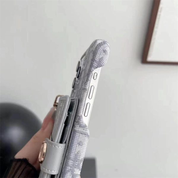 dior スマホ ショルダー ディオール オブリーク iPhone16/16pro ケース 肩掛け iphone15/14pro max ケース カード ケース 付き iphone13/12/11 ケース 斜めがけ ブランド 背面収納 - 画像 (8)