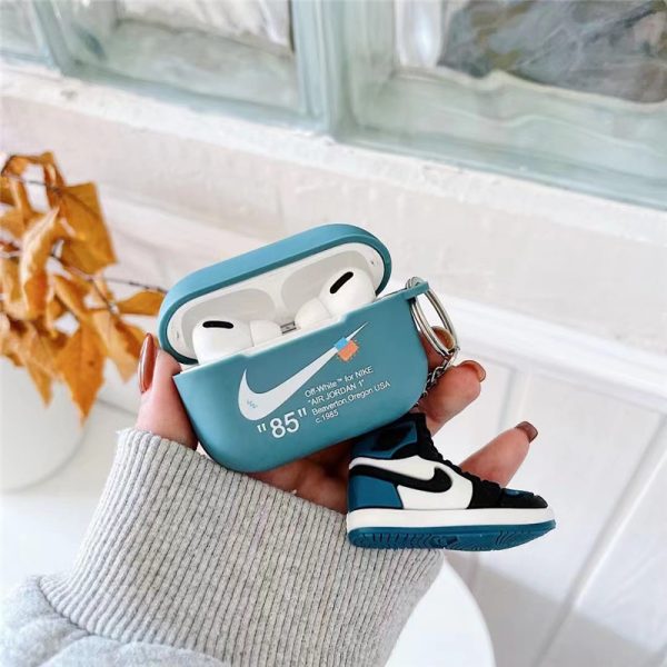 airpods pro1/2 ケース ナイキ エアーポッズケース nike airpods4 カバー カップル スポーツブランド チャーム付き airpods 3 ケース おしゃれ - 画像 (7)