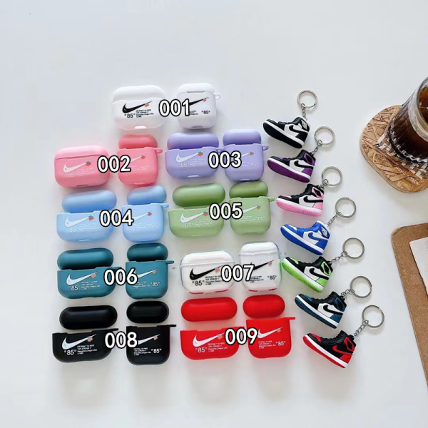 airpods pro1/2 ケース ナイキ エアーポッズケース nike airpods4 カバー カップル スポーツブランド チャーム付き airpods 3 ケース おしゃれ - 画像 (15)