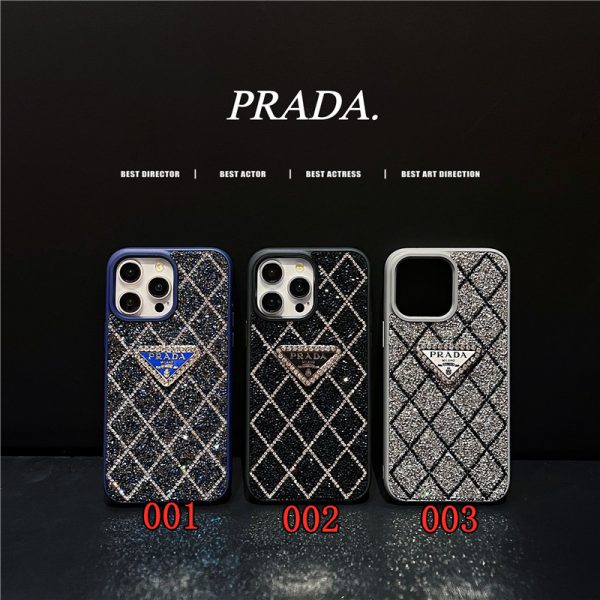 プラダ iPhone ケース iphone17/17pro ケース iphone16pro/15/15pro ケース キラキラ prada iphone14/13 ケース 大人 かわいい アイホン ケース 流行り - 画像 (9)
