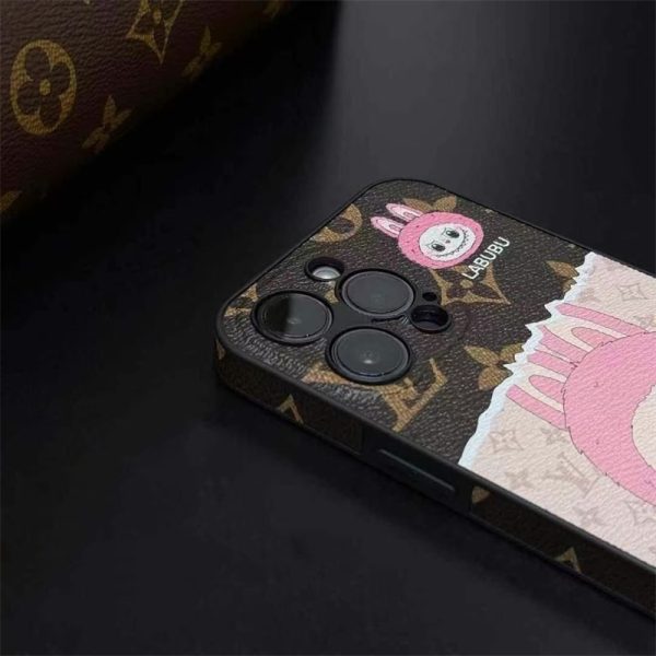 iphone16/16plus ケース ラブブ ルイ ヴィトン iphone17/17pro ケース 芸能人 iphone15 promax /14 ケース ストラップ 付き スマホケース ブランド レザー iphone14pro/14promax ケース チャーム 付き かわいい アイフォン13pro ケース 大人可愛い - 画像 (7)