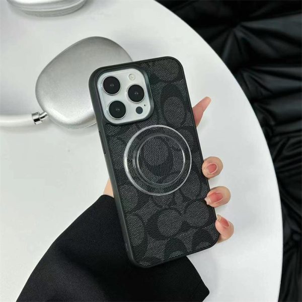 MagSafe コーチ スマホケース iphone17/16 ケース coach iphone15pro ケース スタンド付き iphone14プロ 韓国 流行り iphone14/13 ケース ブランド メンズ iphone ケース かわいい おすすめ - 画像 (6)
