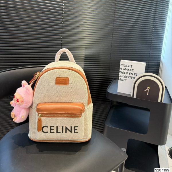 セリーヌ travel バック パック LABUBU キャラクター ブランド ディオール リュック レディース メンズ 人気 40 代 30代 ビジネス リュック ブランドコピー ママ バッグ 芸能人 リュック サック おしゃれ - 画像 (2)