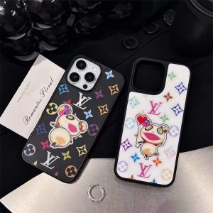 ルイヴィトン 村上隆 新作 MagSafe 対応 iPhoneケース パンダ ブランド iphone16pro/15pro ケース ルイ･ヴィトン × 村上隆 コラボ 人気ブランド iphone14promax ケース キャラクター 大人可愛い