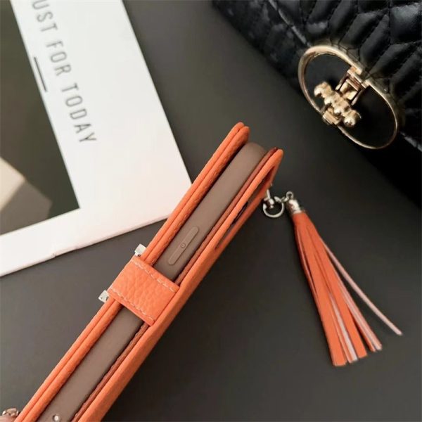 HERMES アイフォン16pro/16plusケース 革 エルメス 風 iphone15/15pro ケース 手帳型 iphone7/8/se2 iphone11pro 携帯ケース 高級 ブランド スマホケース カード入れ シンプル - 画像 (10)