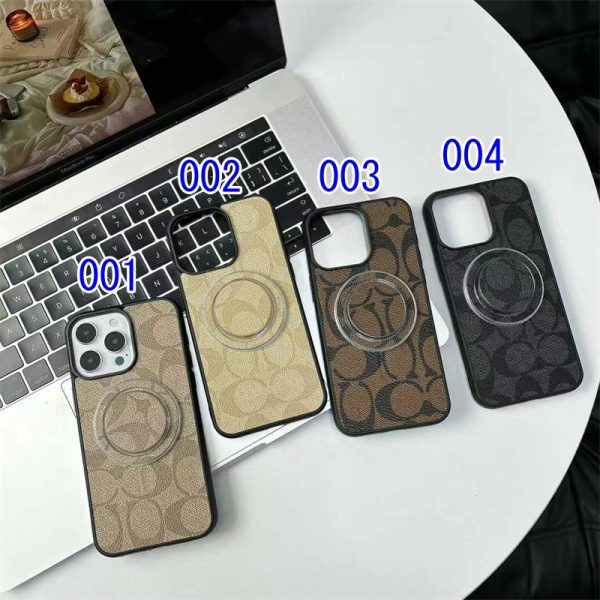 MagSafe コーチ スマホケース iphone17/16 ケース coach iphone15pro ケース スタンド付き iphone14プロ 韓国 流行り iphone14/13 ケース ブランド メンズ iphone ケース かわいい おすすめ - 画像 (9)
