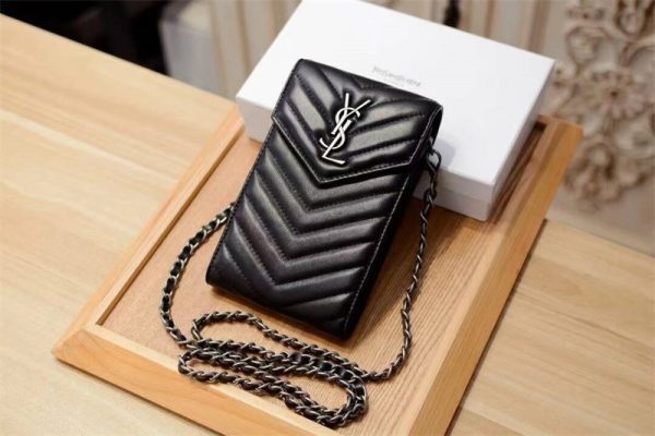 シャネル ミニ バッグ dior スマホ ショルダー スマホ ポシェット ブランド サン ローラン スマホ ショルダー ミニ バッグ ショルダー レディース - 画像 (3)