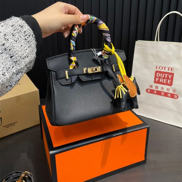 エルメス ケリー ショルダーバッグ 牛革 レディース HERMES バッグ パロディ風 Kelly ポシェット トップレイヤ 2wayトートバッグ 斜めがけ スカーフ付き ハイブランドバッグ - 画像 (12)