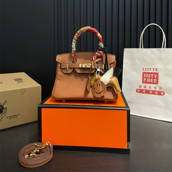 エルメス ケリー ショルダーバッグ 牛革 レディース HERMES バッグ パロディ風 Kelly ポシェット トップレイヤ 2wayトートバッグ 斜めがけ スカーフ付き ハイブランドバッグ - 画像 (6)