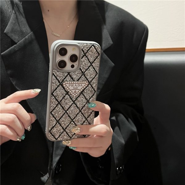 プラダ iPhone ケース iphone17/17pro ケース iphone16pro/15/15pro ケース キラキラ prada iphone14/13 ケース 大人 かわいい アイホン ケース 流行り - 画像 (4)