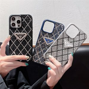 プラダ iPhone ケース iphone17/17pro ケース iphone16pro/15/15pro ケース キラキラ prada iphone14/13 ケース 大人 かわいい アイホン ケース 流行り