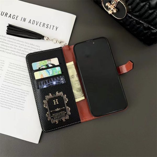 HERMES アイフォン16pro/16plusケース 革 エルメス 風 iphone15/15pro ケース 手帳型 iphone7/8/se2 iphone11pro 携帯ケース 高級 ブランド スマホケース カード入れ シンプル - 画像 (7)