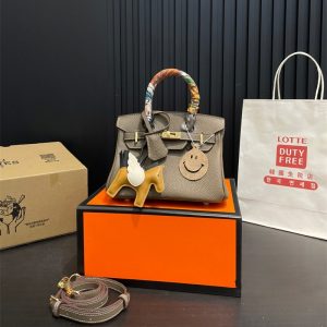 エルメス ケリー ショルダーバッグ 牛革 レディース HERMES バッグ パロディ風 Kelly ポシェット トップレイヤ 2wayトートバッグ 斜めがけ スカーフ付き ハイブランドバッグ