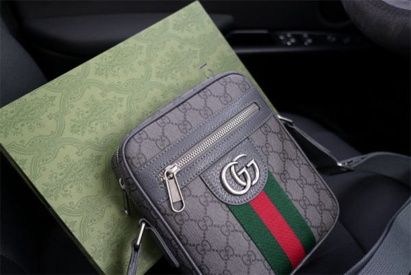ショルダーバッグ メンズ ハイブランド グッチ バッグ メンズ 小さめ ミニ ショルダー バッグ 男性 鞄 gucci ボディ バッグ プレゼントおすすめ - 画像 (3)