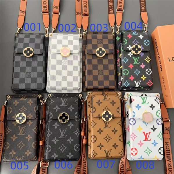 スマホショルダー ルイヴィトン スマホポーチ ハイブランド スマホ ポシェット 人気 肩掛け ミニ バッグ ショルダー ブランド カード入れ ミラー付き - 画像 (17)